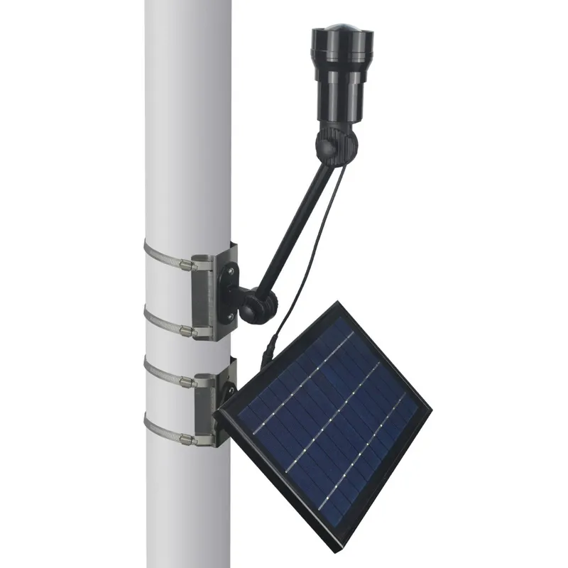 Solar LED Adjustable Flagpole Spot Light - 450 Lumens - LumeGen — LightUp Lighting LED Spotlights 6.0W 6500K