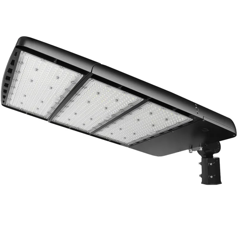 Konlite Spica 600W LED Sports Light - Black Finish -  Wide Asymmetric - 3 Wattage Selectable - 103,800lm Max - 5000K - 1500W Equal — Revolve LED LED Flood Lights 600.0W 5000K
