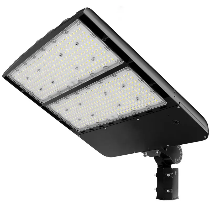 Konlite Spica 400W LED Sports Light - Black Finish - Tennis Court Light -  Wide Asymmetric - 3 Wattage Selectable - 69,600lm Max - 5000K - 1000W Equal — Revolve LED LED Flood Lights 400.0W 5000K
