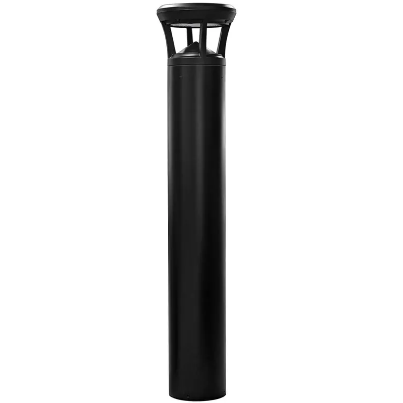 4 FT. Konlite Black LED Bollard Light - 3,000 Lumens - 3 Watts Selectable - 3 CCT Selectable - 120-277V - 100W Equal — Revolve LED LED Area Lights 3.0W 3000K