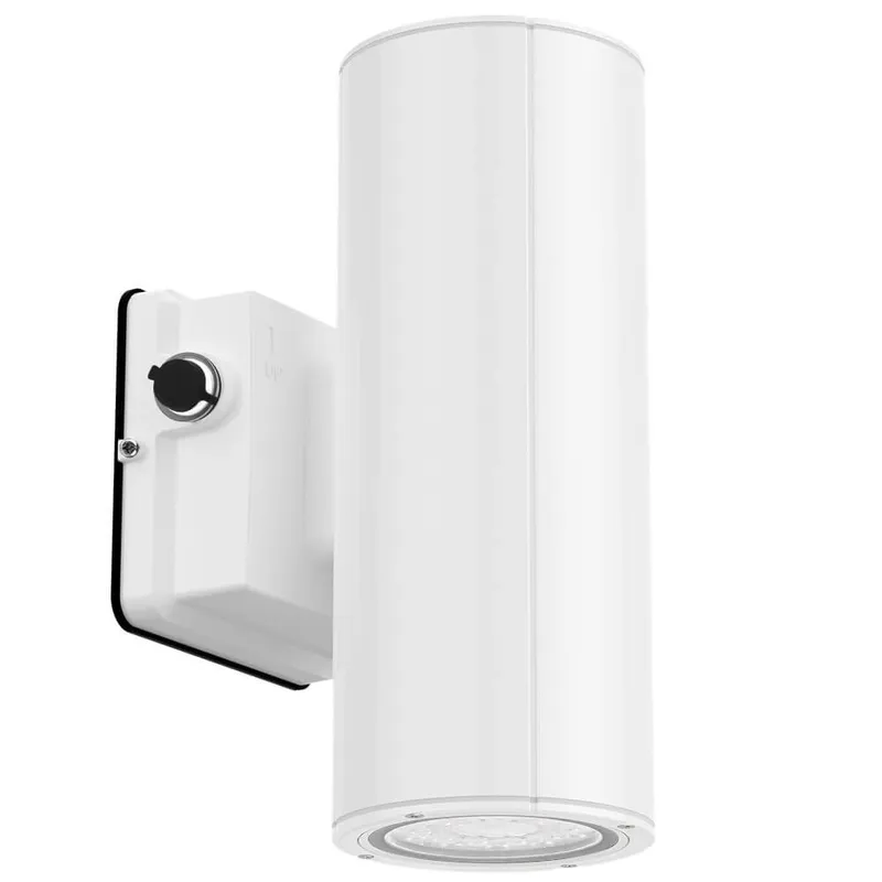 White LED Wall Sconce - 20/16/10W Selectable - up to 2,900 Lumens - 3 CCT Selectable - 120-277V - Photocell with Cap — Revolve LED LED Wall Lights 10.0W 3000K