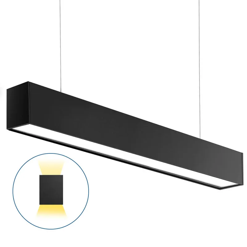 2 FT Black LED Architectural Linear Light - 3180 LM - Wattage Selectable - Kelvin 3500-4000-5000K — Revolve LED LED Linear Lights 15.0W 3500K