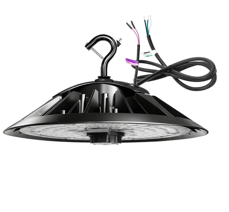 Konlite Round UFO Bay Light - 100W - 15,000 Lumens - 5000K - 250W Equal — Revolve LED LED High Bay Lights 100.0W 5000K