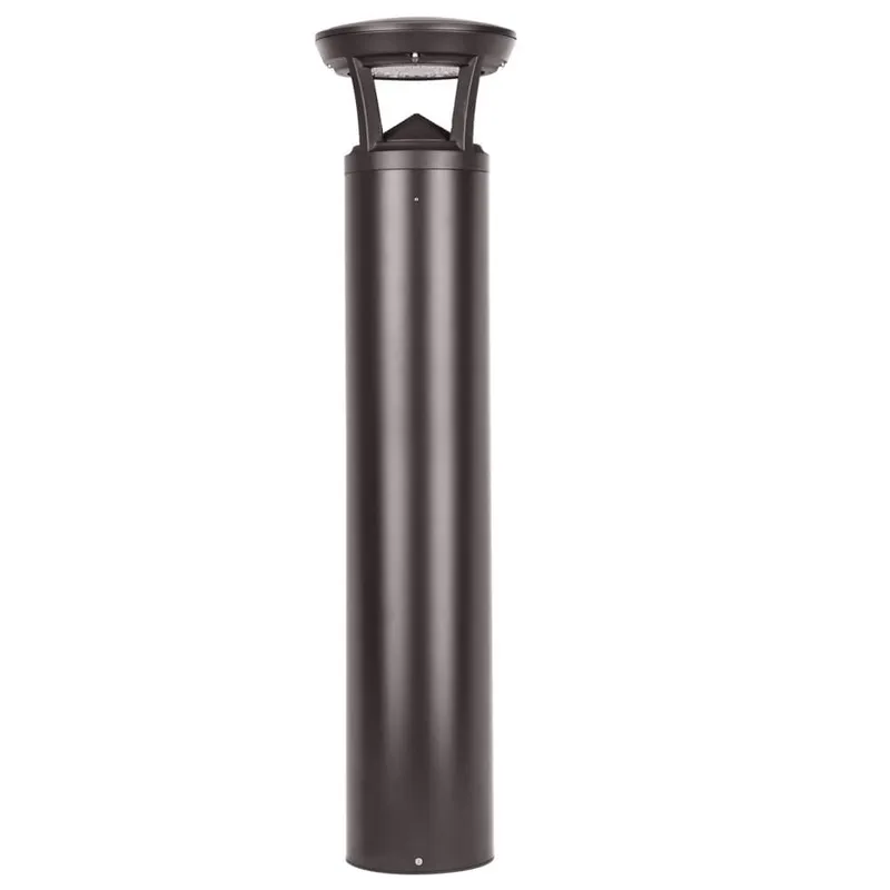 3 FT. Konlite Dome-Top LED Bollard Light - 24W - 3,000 Lumens - 3 Wattage Selectable - 3 CCT Selectable - 120-277V - 100W Equal — Revolve LED LED Area Lights 24.0W 3000K