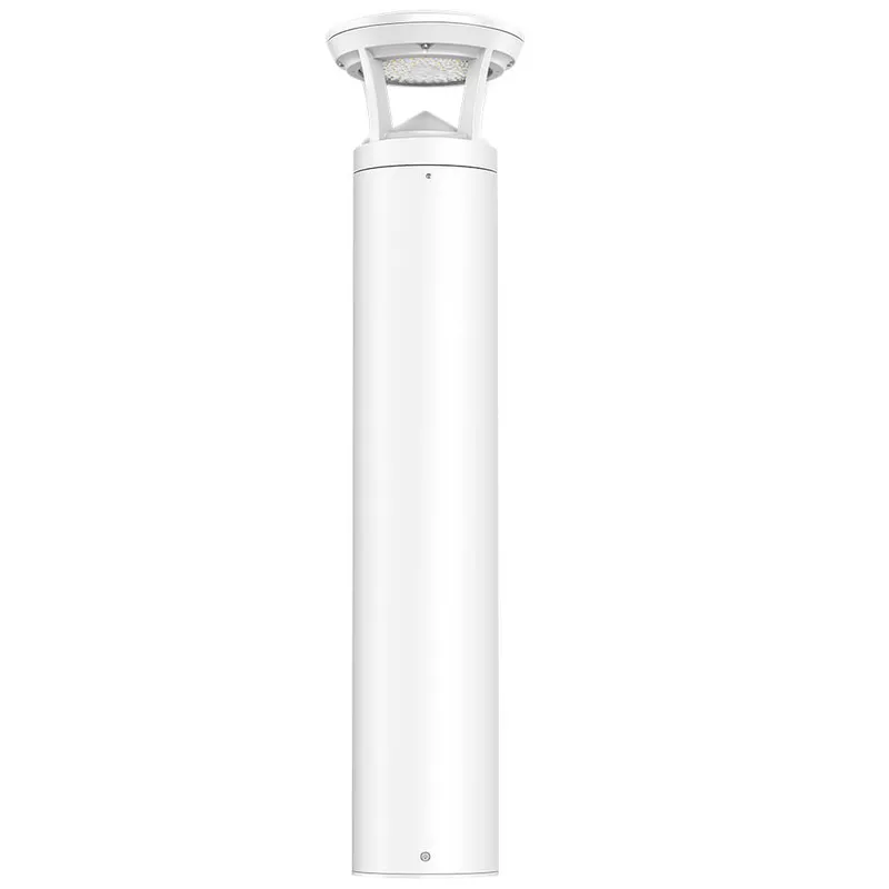 3 FT. Konlite White LED Bollard Light - 3,000 Lumens - 3 Watts Selectable - 3 CCT Selectable - 120-277V - 100W Equal — Revolve LED LED Area Lights 3.0W 3000K