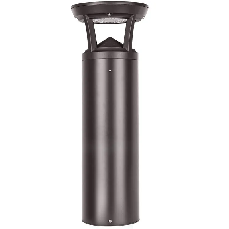 2 FT. Konlite Flat-Top LED Bollard Light - 3,000 Lumens - 3 Watts Selectable - 3 CCT Selectable - 120-277V - 100W Equal — Revolve LED LED Area Lights 3.0W 3000K