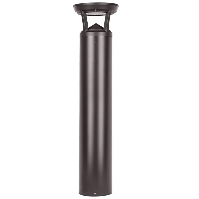 3 FT. Konlite Flat-Top LED Bollard Light - 3,000 Lumens - 3 Watts Selectable - 3 CCT Selectable - 120-277V - 100W Equal — Revolve LED LED Area Lights 3.0W 3000K