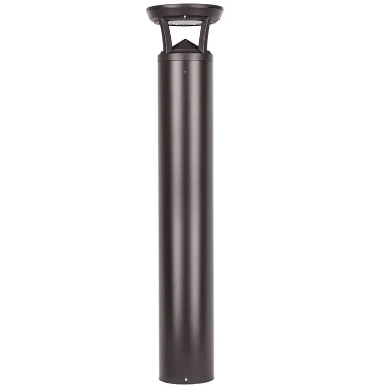 4 FT. Konlite Flat-Top LED Bollard Light - 3,000 Lumens - 3 Watts Selectable - 3 CCT Selectable - 120-277V - 100W Equal — Revolve LED LED Area Lights 3.0W 3000K