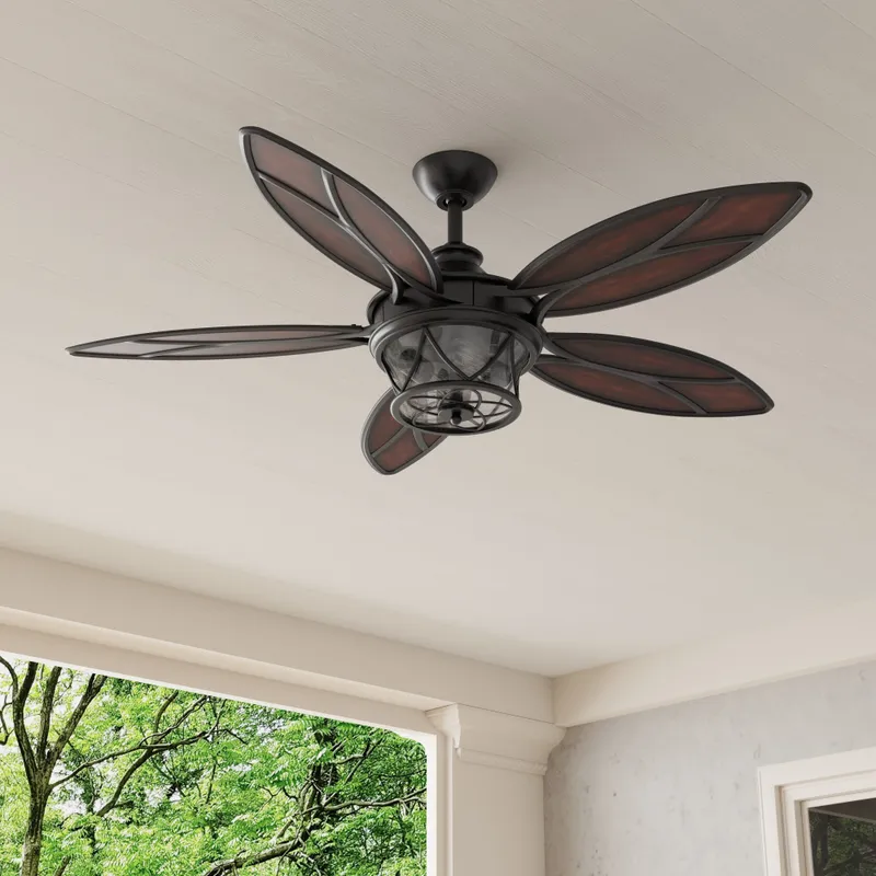 Alfresco Collection 54" Indoor/Outdoor Five-Blade Ceiling Fan — Progress Lighting LED Lighting Controls  