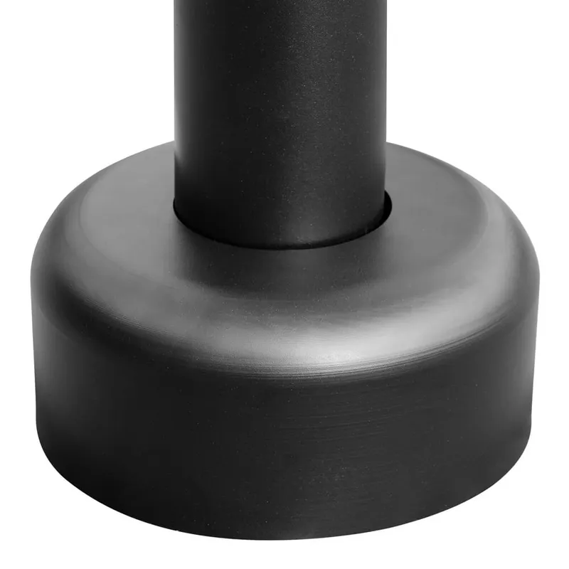 10 Foot Black Round Steel Light Pole, 3 inch O.D., 11 Gauge, With Anchor Bolts and  Covers — Revolve LED LED Area Lights  