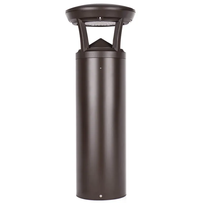 2 FT. Konlite Dome-Top LED Bollard Light - 24W - 3,000 Lumens - 3 Wattage Selectable - 3 CCT Selectable - 120-277V - 100W Equal — Revolve LED LED Area Lights 24.0W 3000K
