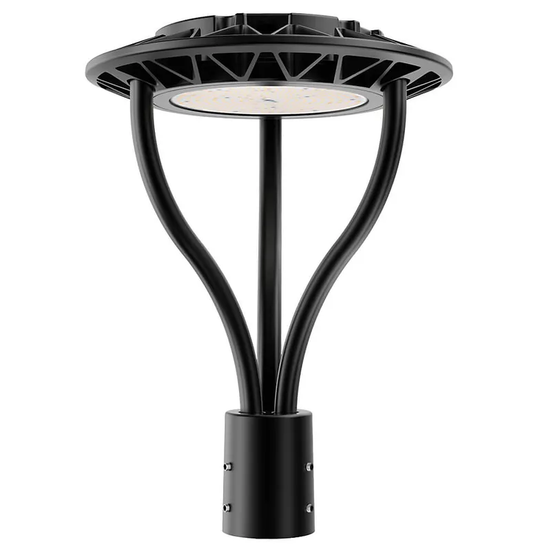 LED Post Top Light - 24,400 lumens  - 150W - 5 Watts Selectable - 5000K/4000K/3000K Selectable - 120-277V - 400W Equal — Revolve LED LED Area Lights 150.0W 3000K