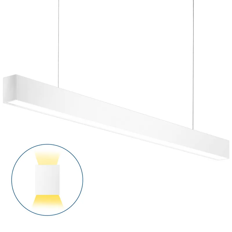 4 FT White LED Architectural Linear Light Fixture - 6160 LM - Wattage Selectable - Kelvin 3500-4000-5000K — Revolve LED LED Linear Lights 30.0W 3500K