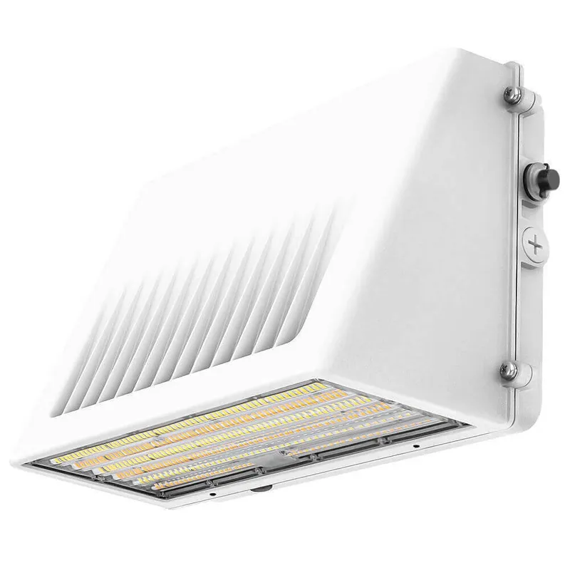 Full Cutoff LED Wall Pack - White Finish - 125W/105W/76W Selectable - Up to 20,812 Lumens - 3 CCT Selectable - 120-277V - 400W Equal — Revolve LED LED Wall Lights 125.0W 3000K