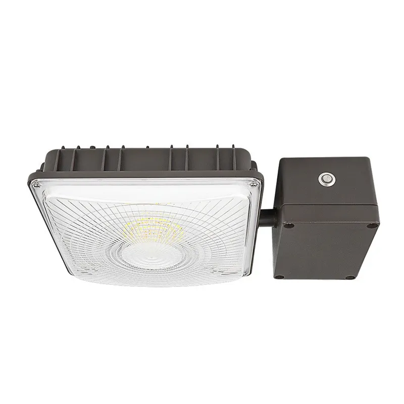 LED Canopy Light with Emergency Battery Backup - 63W/45W/30W Selectable - 5000K/4000K - 9,360 LM - Dimmable - 120-277V - 150W Equal — Revolve LED LED Ceiling Lights 63.0W 4000K