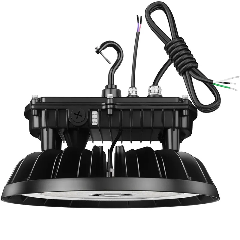 MAX Round UFO LED Bay Light - 277-480V - 310W - 46500 Lumens - 5000K - 1000W Equal — Revolve LED LED High Bay Lights 310.0W 5000K