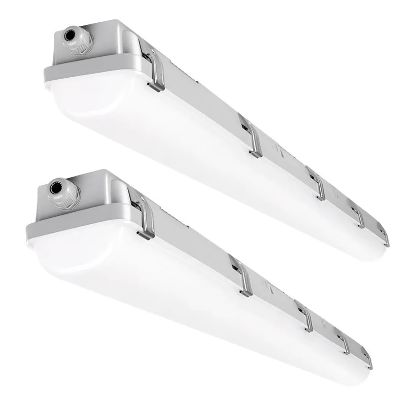 4ft Vapor Tight LED Light Fixture - Pack of 2 - 50/40/30W - 6,500 lumens - 50K/40K/30K Selectable - 120-277V — Revolve LED LED Exit & Emergency 30.0W 3000K