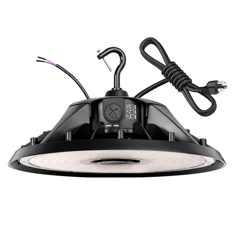 MAX UFO LED Bay Light  - 150W/120W/100W Selectable - 40K/50K Selectable - 23000 Lumens - 120-277V - 400W Equal — Revolve LED LED High Bay Lights 150.0W 4000K