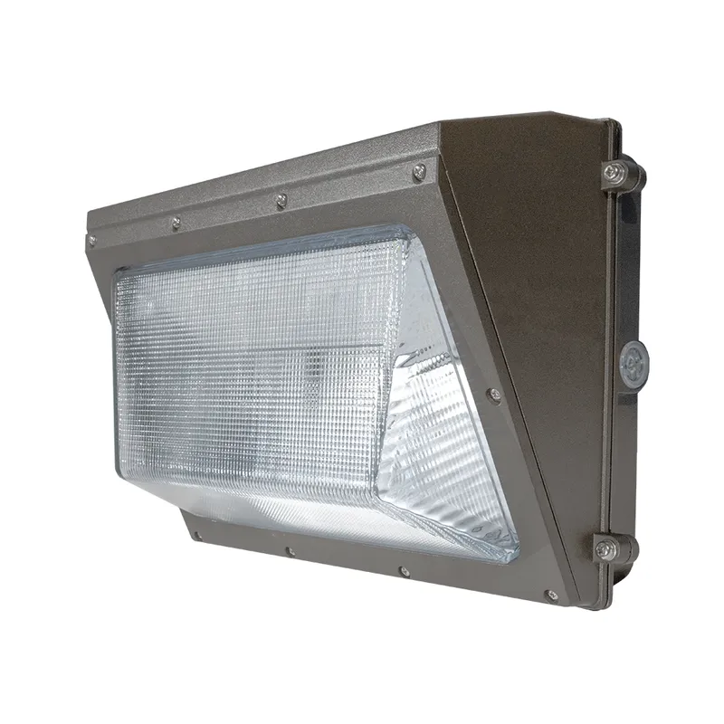 LED Wall Pack Light With Photocell - 108W/90W/63W Selectable - Up to 14,040 lumens - 5000K - 120-277V - Glass Lens - 320W Equal — Revolve LED LED Wall Lights 108.0W 5000K