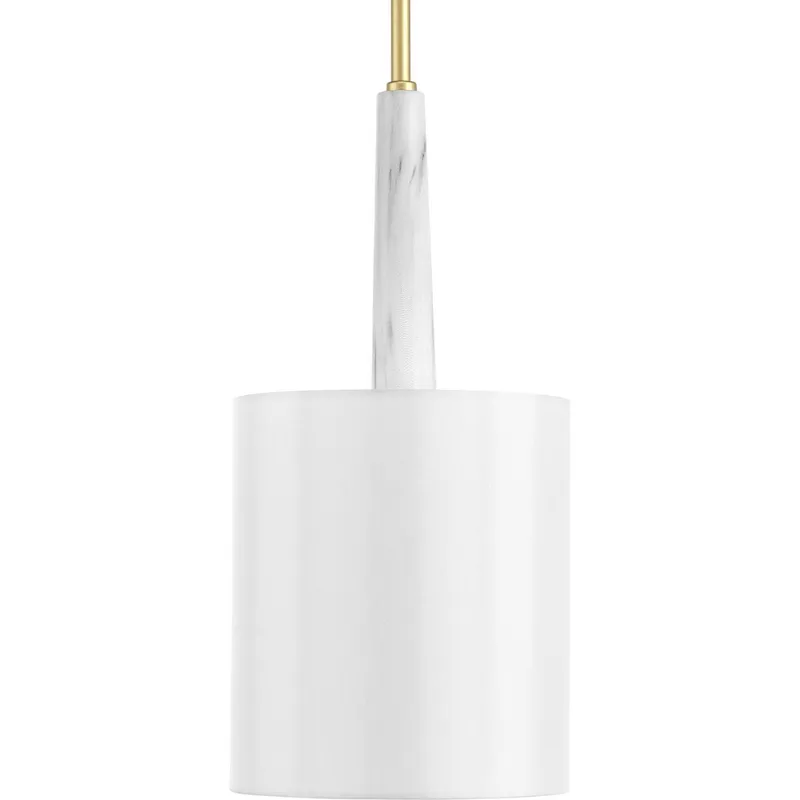 Palacio Collection One-Light Vintage Gold White Silk Shade Pendant Light — Progress Lighting LED Landscape Lights  