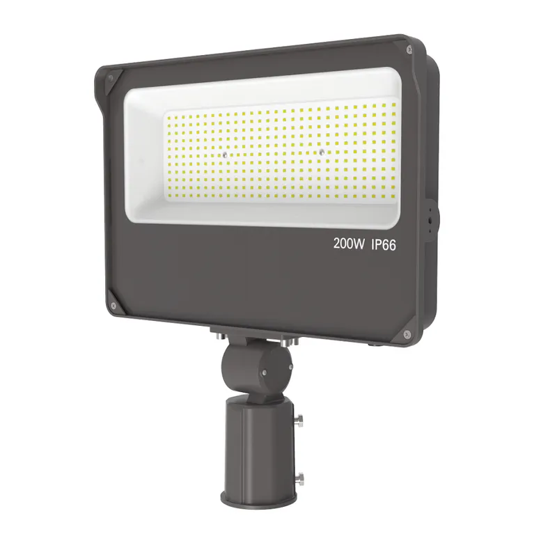Konlite LED Outdoor Flood Light with Photocell - 200W - 30,000 lumens - 5000K - 120-277V - 750W Equal — Revolve LED LED Flood Lights 200.0W 5000K
