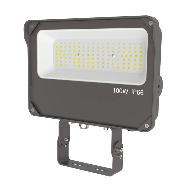 Konlite LED Outdoor Flood Light with Photocell - 100W - 15,000 lumens - 5000K - 120-277V - 320W Equal — Revolve LED LED Flood Lights 100.0W 5000K