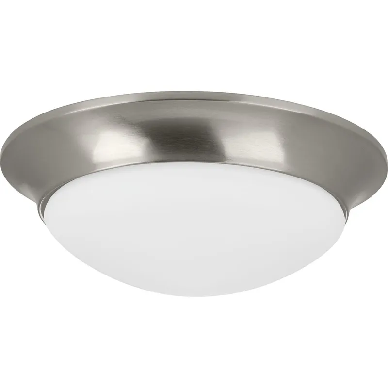 Two-Light 14" Etched Glass Flush Mount — Progress Lighting LED Post Top Lights  