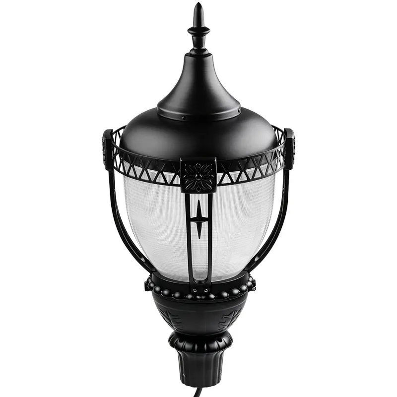 KONLITE Acorn LED Post Top Light - 10,000 lumens - 100W/80W/60W - 5000K/4000K/3000K - 120-277V - 320W Equal - Black Finish — Revolve LED LED Area Lights 100.0W 3000K