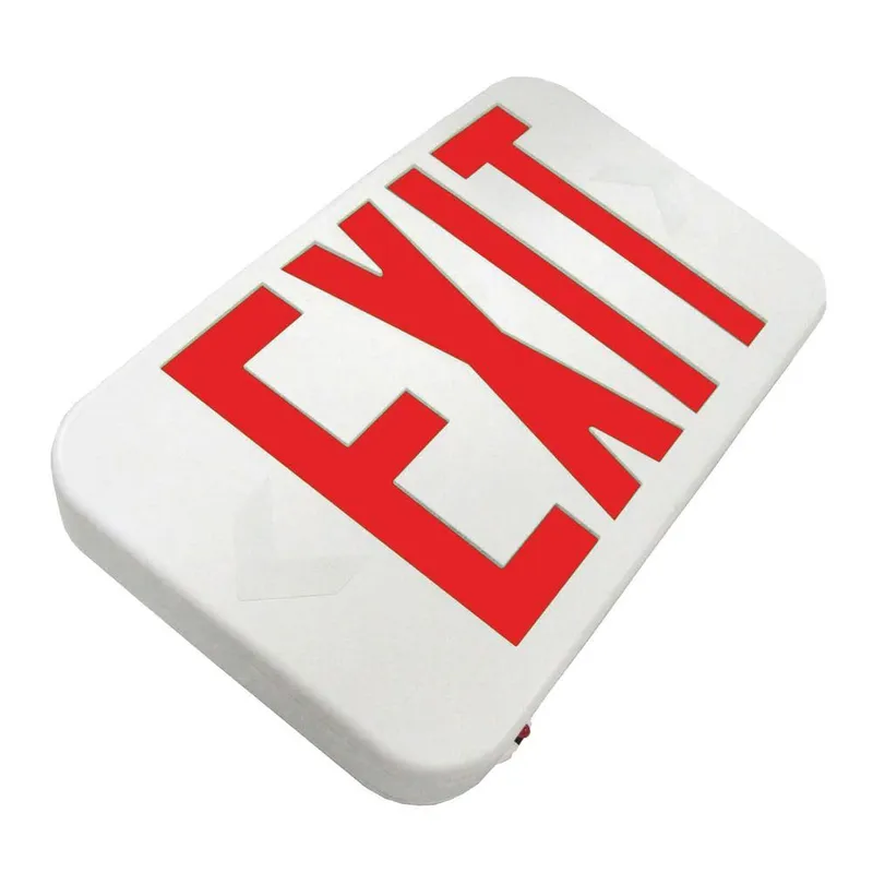 LED Exit Sign - Double Sided Red Lettering - Battery Backup - 120/277V — Revolve LED LED Exit & Emergency 10.0W 