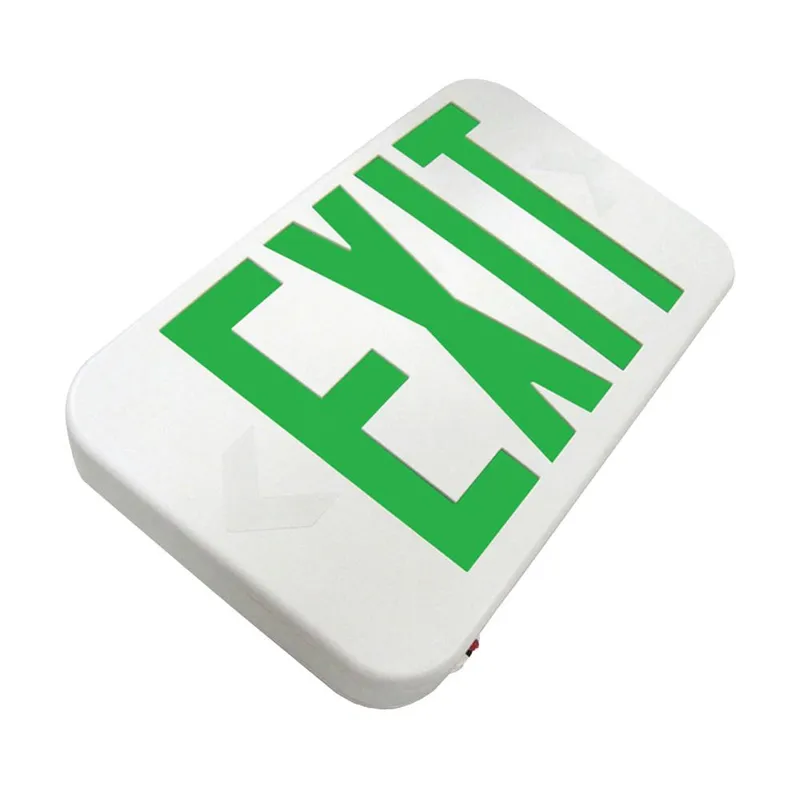 LED Exit Sign - Double Sided Green Lettering - 120/277V — Revolve LED LED Exit & Emergency 10.0W 