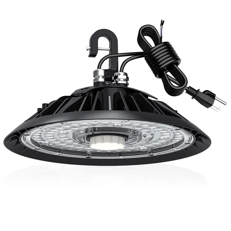 Konlite Round UFO LED High Bay Light - 200W -120-277V - 30,000 Lumens - 5000K - 600W Equal — Revolve LED LED High Bay Lights 200.0W 5000K