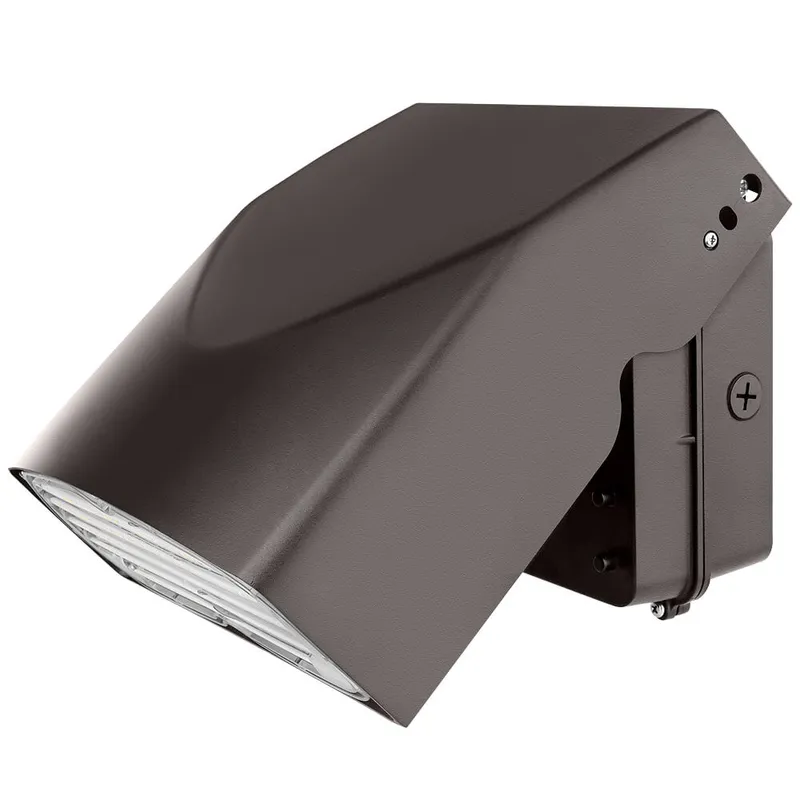 Konlite LED Slim Adjustable Wall Pack Light - 80W/64W/48W/32W - 12,000 Lumens - CCT Selectable - 120-277V - 250W Equal — Revolve LED LED Wall Lights 80.0W 3000K