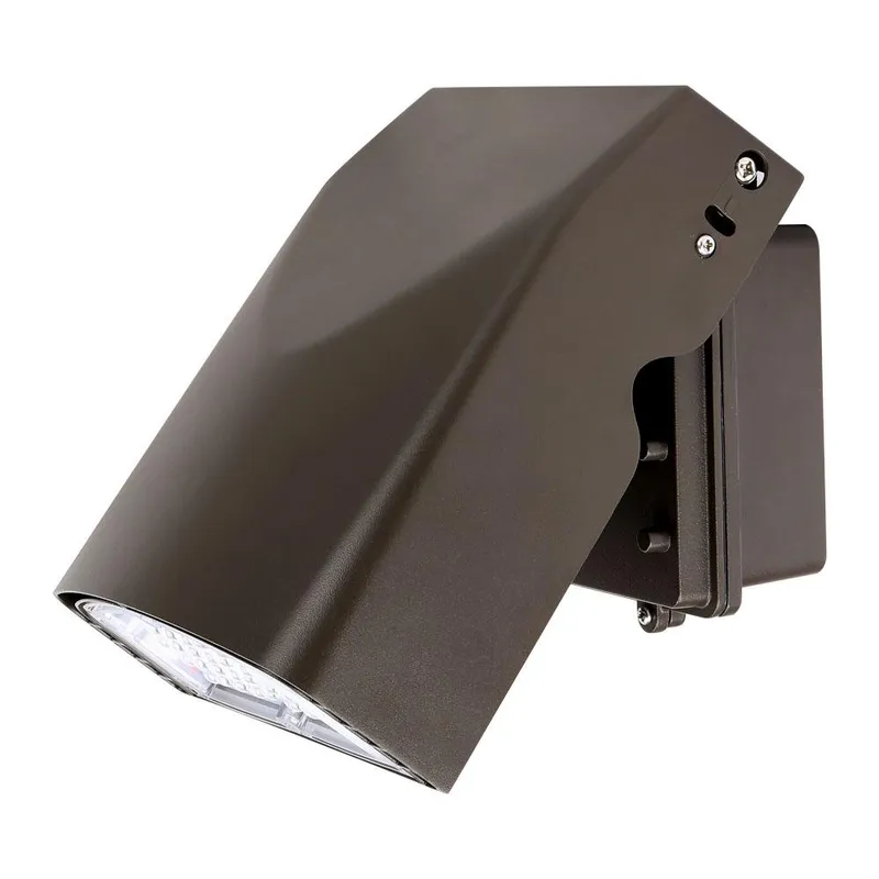 Konlite LED Slim Wall Pack Light - Adjustable - 27W - 3,600 Lumens - 5000K - 120-277V - 70W Equal — Revolve LED LED Wall Lights 27.0W 5000K