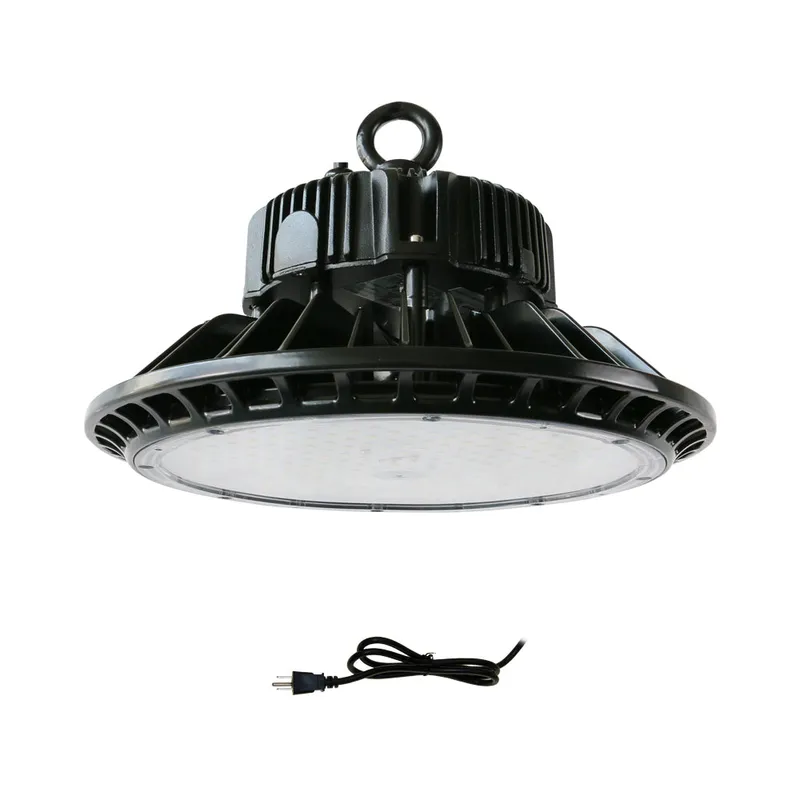 Konlite HB03 series UFO LED High Bay Light - 200W - 120-277V - 28000 lumens - 5000K - 0-10V Dimmable - 600W Equal — Revolve LED LED Ceiling Lights 200.0W 5000K
