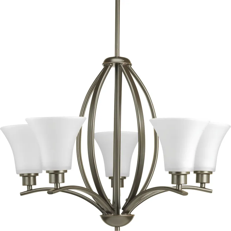 Joy Collection Five-Light Etched Glass Chandelier Light — Progress Lighting LED Landscape Lights  