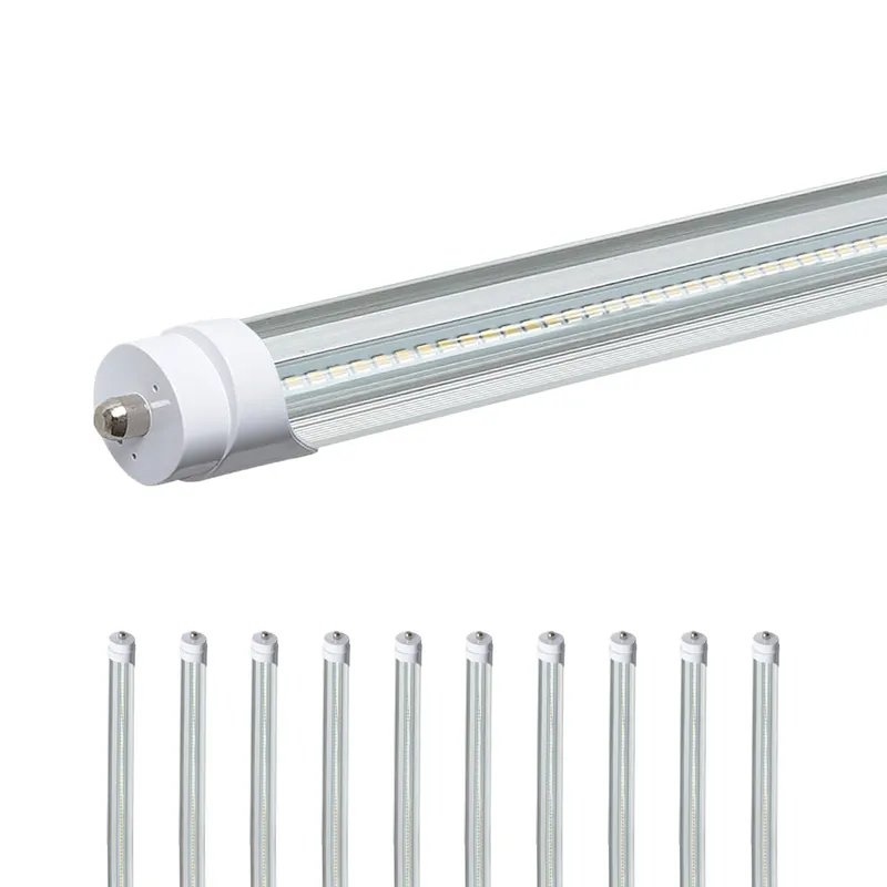 Konlite T8 8ft Ballast Bypass LED Tube Light FA8 or R17D Base - 42W - 120-277V - 6720 lumens - 5000K - 110W Equal - Pack of 10 — Revolve LED LED Linear Lights 42.0W 5000K
