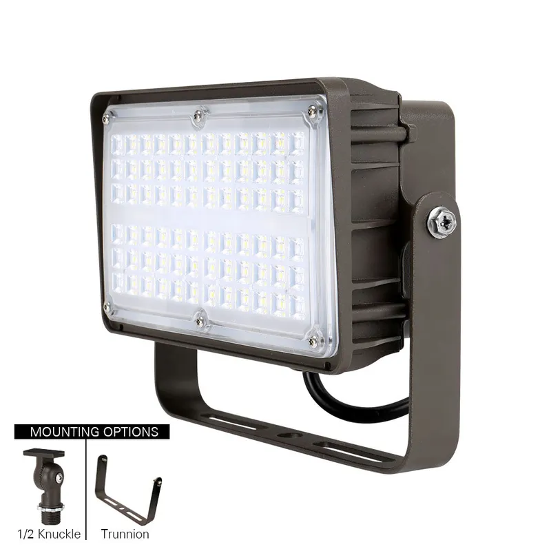 LED Outdoor Flood Light - 45W - 5,650 lumens - 5000K - 120-277V - 100W Equal — Revolve LED LED Flood Lights 45.0W 5000K