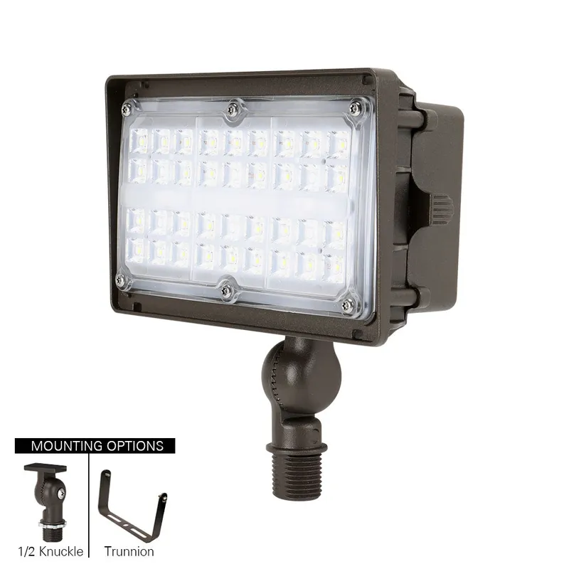 LED Outdoor Flood Light - 27W - 3,600 lumens - 5000K - 120-277V - 70W Equal — Revolve LED LED Flood Lights 27.0W 5000K