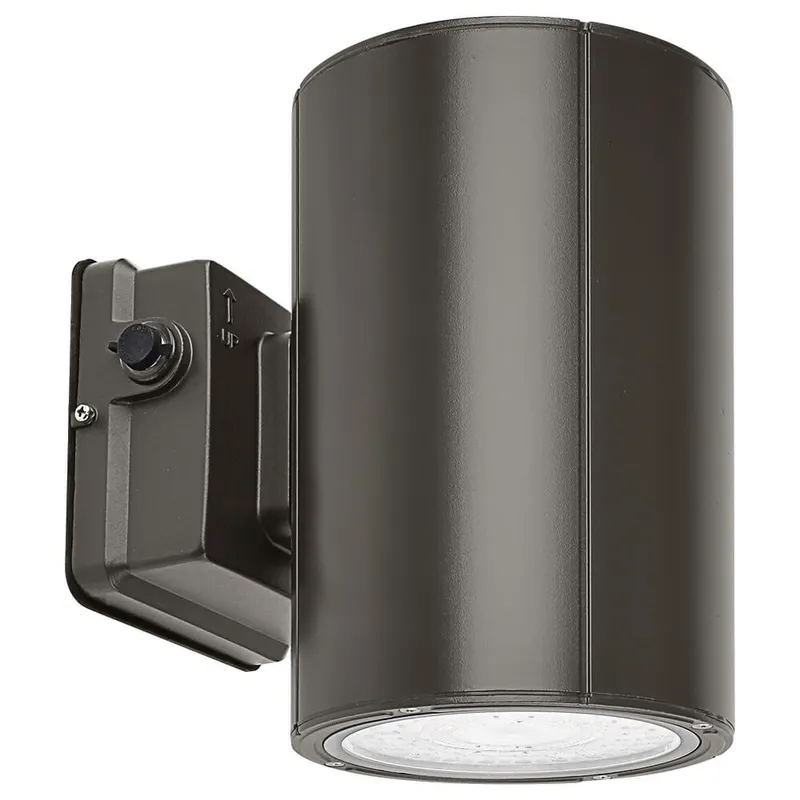 LED Cylinder Up and Down Wall Light fixture - Outdoor Wall Sconce - 38W/31W/19W Selectable - up to 5,600 Lumens - 3 CCT Selectable - 120-277V - Photocell with Cap — Revolve LED LED Wall Lights 38.0W 3000K