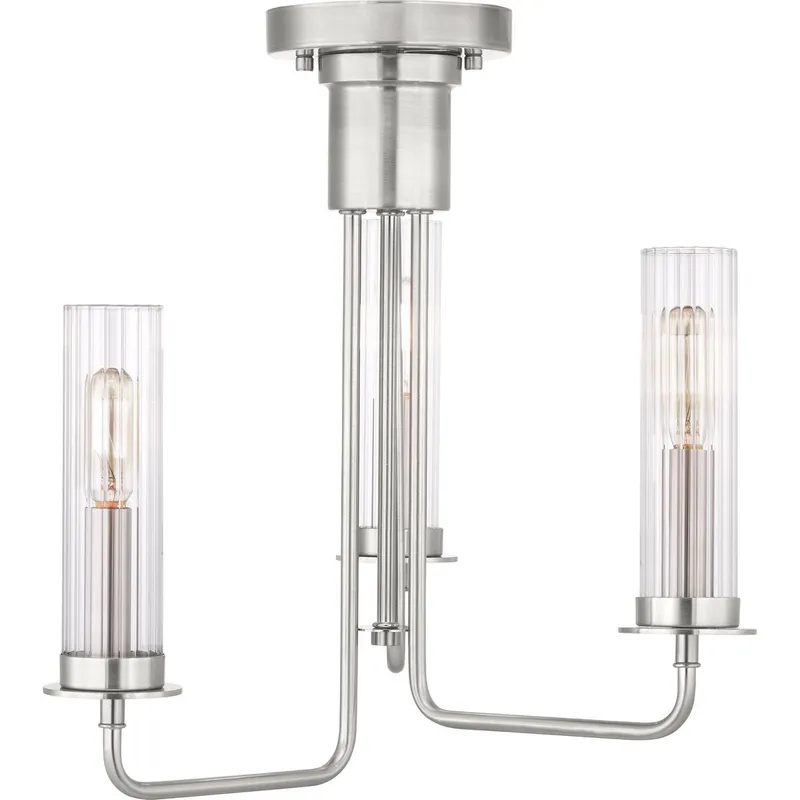 Rainey Collection Three-Light. Semi-Flush Convertible — Progress Lighting LED Post Top Lights  
