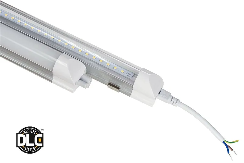 LED One Distribution T8 Integrated Base 8ft LED Tube Light 36W 120-277V 4000 lumens 5000k Not Dimmable IP54 5 Year Warranty — Revolve LED LED Linear Lights 36.0W 5000K