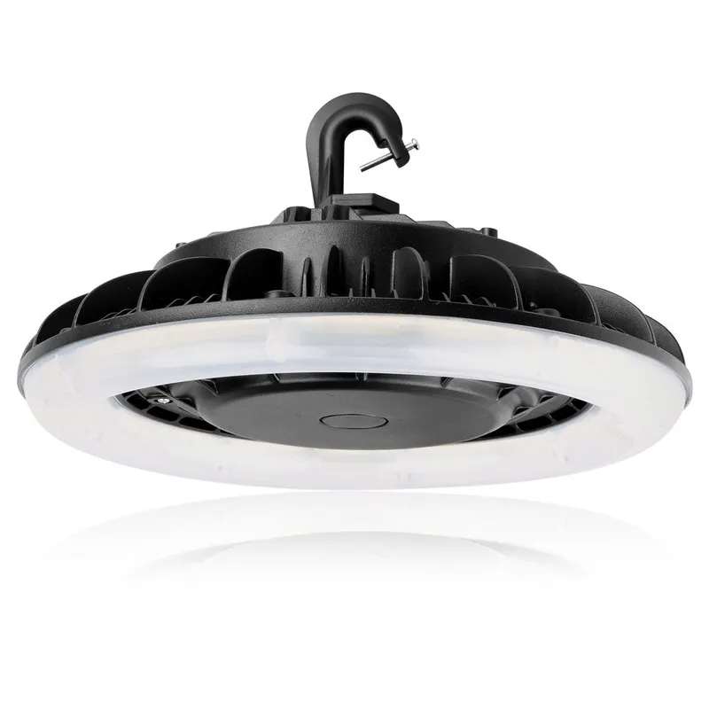 Round LED Bay Light With Frost Lens - 67W -120-277V - 9100 Lumens - 5000K - 250W Equal — Revolve LED LED High Bay Lights 67.0W 5000K