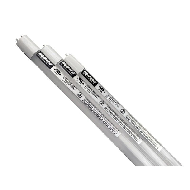 25-Pack Howard Lighting T8 4ft LED Tube Light Direct Wire Type B Single End Wiring 12.5W 120-277V 1800 lumens 4000k Not Dimmable Damp Rated — Revolve LED LED Linear Lights 12.5W 4000K