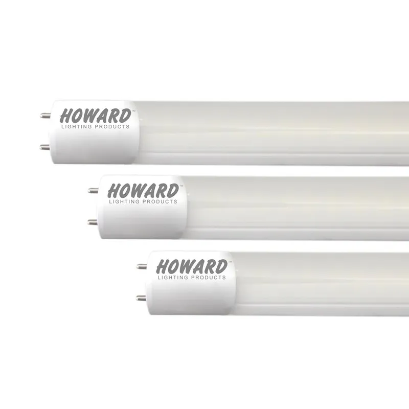 Howard Lighting T8 4ft LED Tube Light Direct Wire Type B Single End Wiring 16W 120-277V 2200 lumens 4000k Not Dimmable Damp Rated 5 Year Warranty — Revolve LED LED Linear Lights 16.0W 4000K