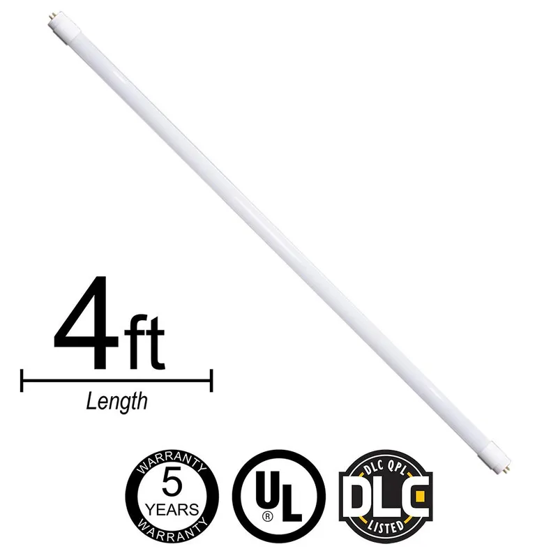 Energetic Lighting T8 4ft LED Tube Light Direct Wire Type B Single End - 14W - 120-277V - 1935 lumens - 5000K - 20 pack — Revolve LED LED Linear Lights 14.0W 5000K