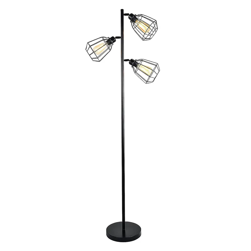 IronCraft Tri-heads Rustic Floor Lamp - Filament Bulbs Included — TORCHSTAR Lighting LED General Lighting 40.0W 