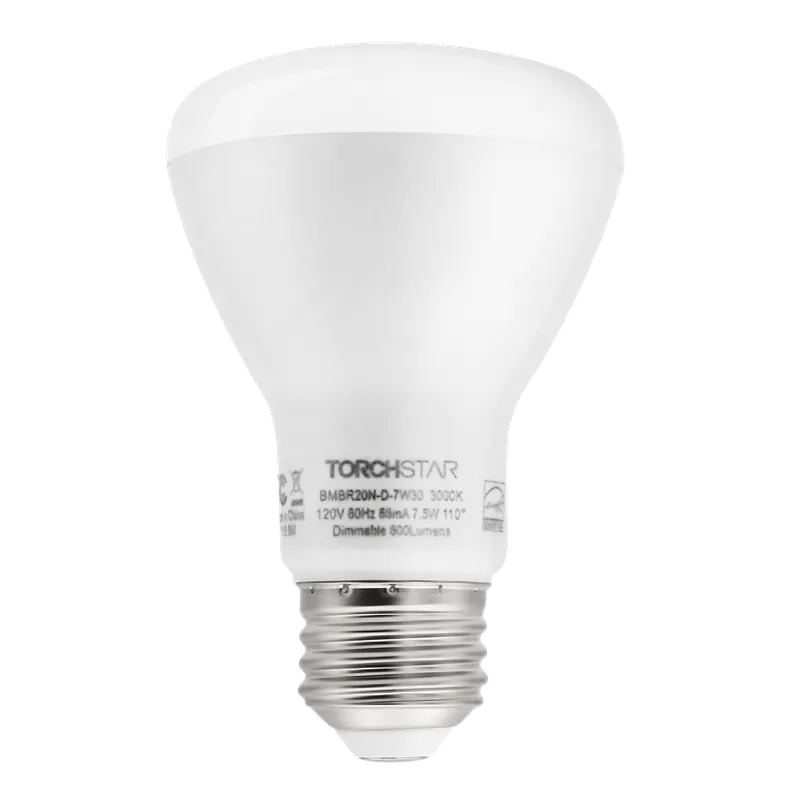 TORCHSTAR BR20 LED Bulb - E26 Base - 3000K/4000K — TORCHSTAR Lighting LED Bulbs & Lamps 7.5W 3000K
