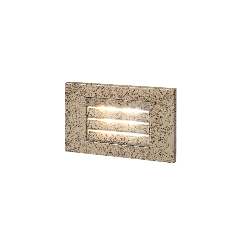 TORCHSTAR 120V LED Step Lights - Louvered Anti-Glare Design - 5W - 3CCT - marbled greige — TORCHSTAR Lighting LED Bollards & Pathway Lights 5.0W 