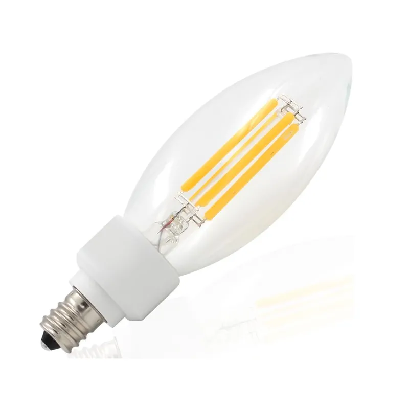TORCHSTAR 4W E12 LED Filament Candelabra Bulbs — TORCHSTAR Lighting LED Bulbs & Lamps 4.0W 