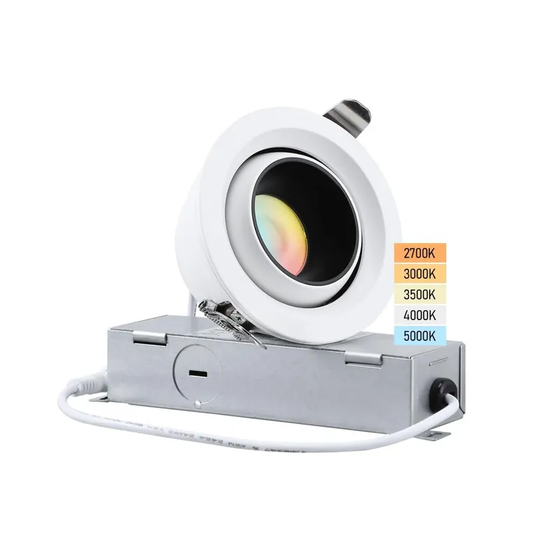 Rotatolux 3" Glare-free Gimbal Canless LED Recessed Light - DL 9W Dimmable with Narrow Beam Angle — TORCHSTAR Lighting LED Downlights 9.0W 